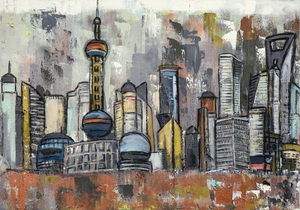 Shanghai Skyline de Karin Greife