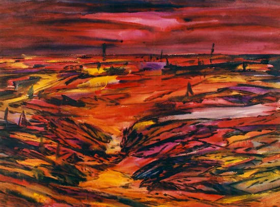 Landscape in red de Günter H. Behrens