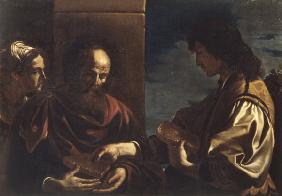 Guercino / Samson brings honey