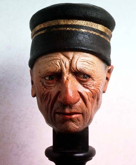 Head of a Man in a Hat (Joseph of Arimathaea or Nicodemus) de Guido  Mazzoni