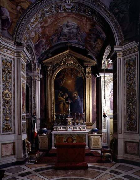 The 'Cappella dell'Annunciata' (Chapel of the Annunciation) designed by Flaminio Ponzio (c.1560-1613 de Guido Reni