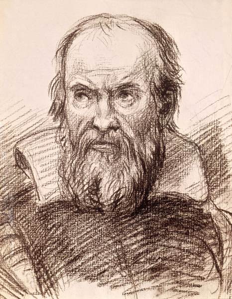 Galilei / Portrait / Drawing / Reni de Guido Reni
