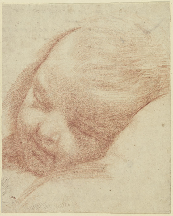 Kopf eines schlafenden Kleinkindes de Guido Reni