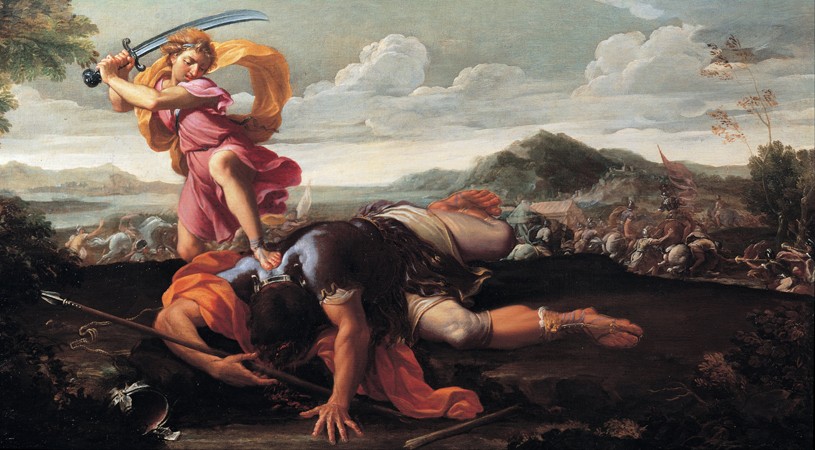 David and Goliath de Guillaume Courtois