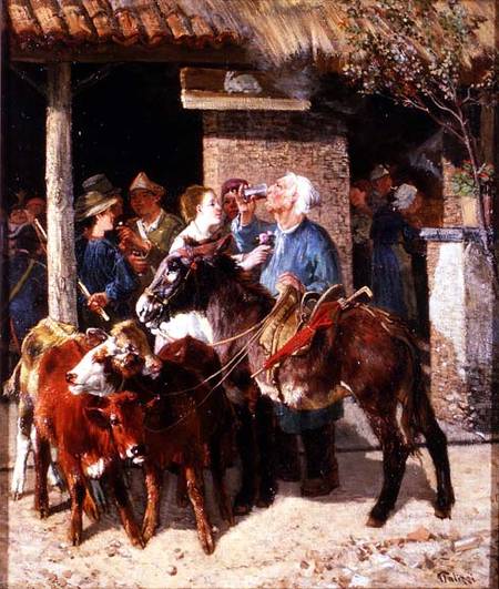 The Calf Merchant de Guiseppe Palizzi