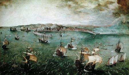 View of the Port of Naples de Giuseppe Pellizza da Volpedo