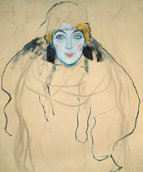 Woman head de Gustav Klimt