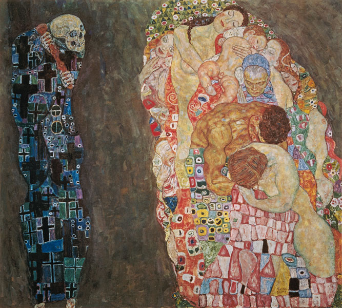 Death and life completed de Gustav Klimt