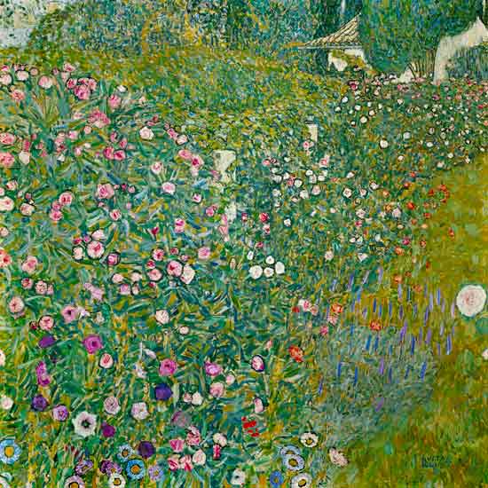 Paisaje de jardín italiano de Gustav Klimt