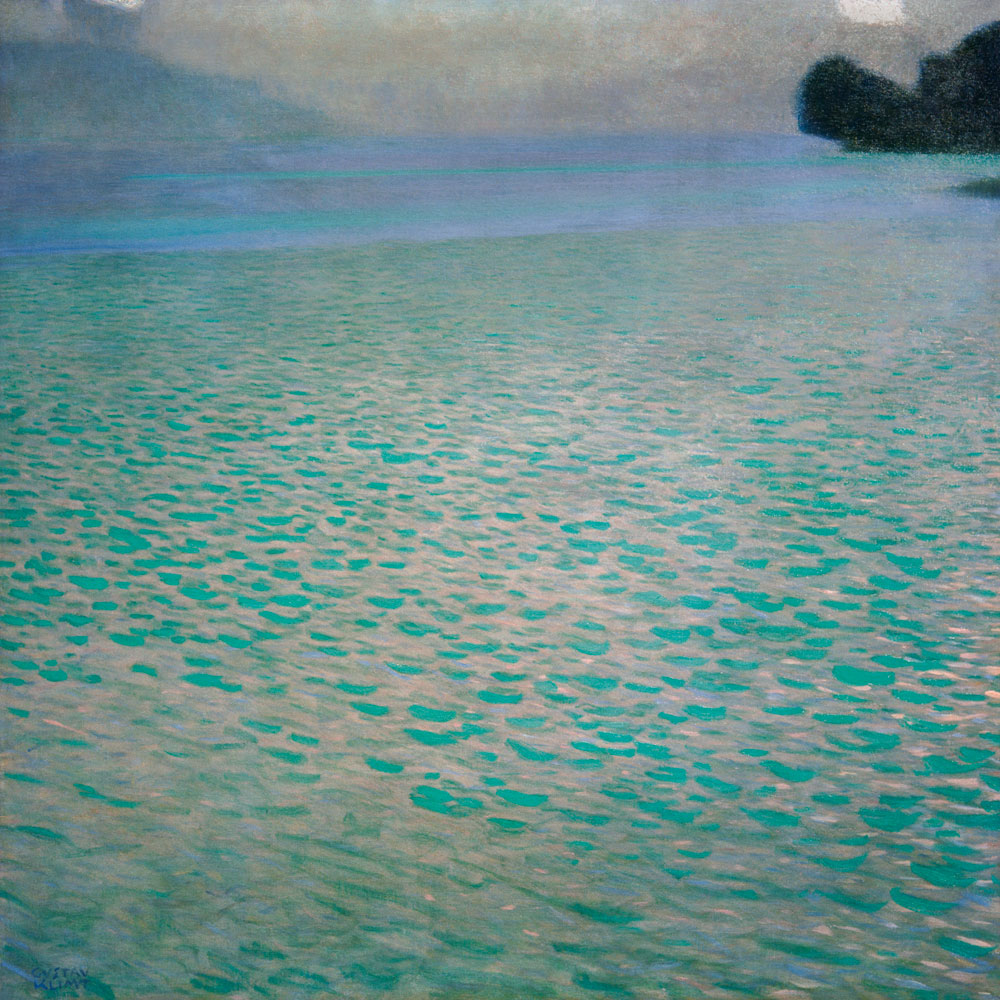 En el lago Attersee de Gustav Klimt