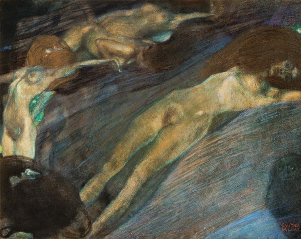 Flowing Water de Gustav Klimt