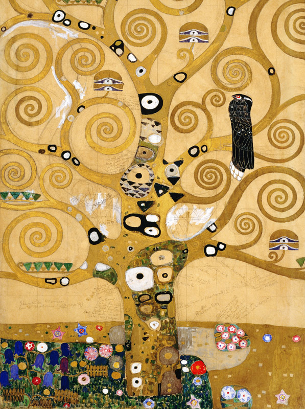 Arbol de la Vida - Panel central (detalle) de Gustav Klimt