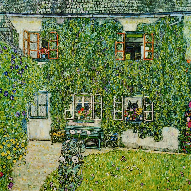 Forester's lodge into white-washing brook at the A de Gustav Klimt