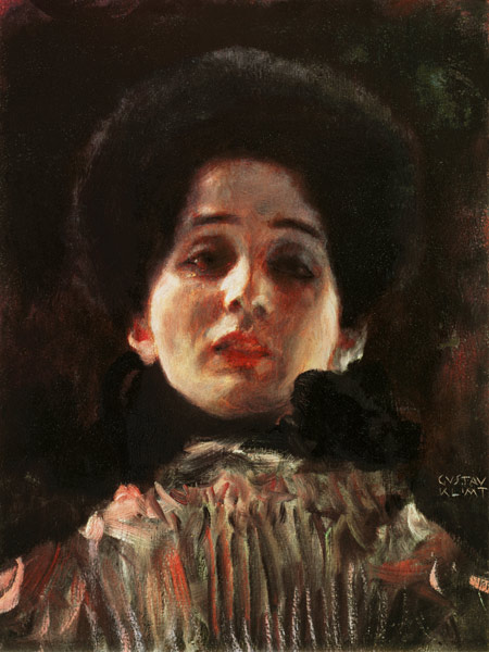 Portrait en face de Gustav Klimt