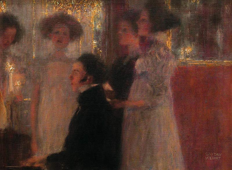 Schubert at the piano I de Gustav Klimt