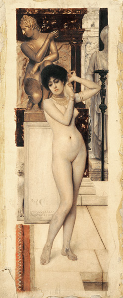 Skigge Und Eingelstudie Fur Die Allegorie Der Skulptur de Gustav Klimt