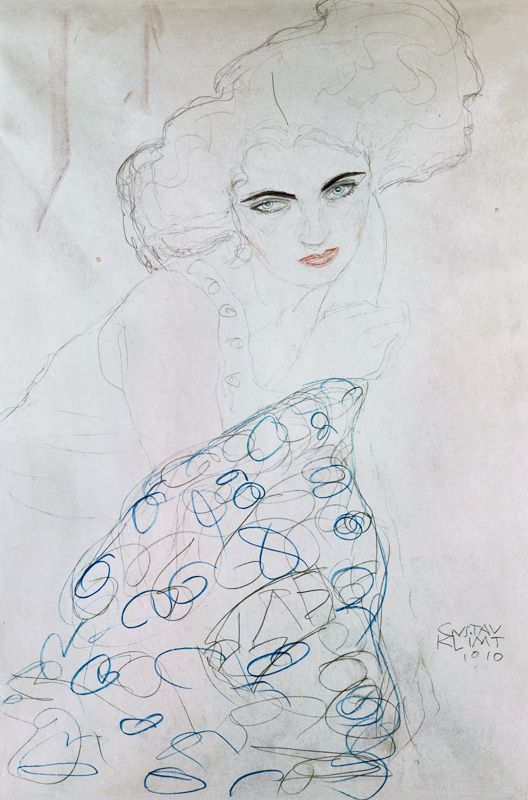 Studie zu einem Damenportraet de Gustav Klimt