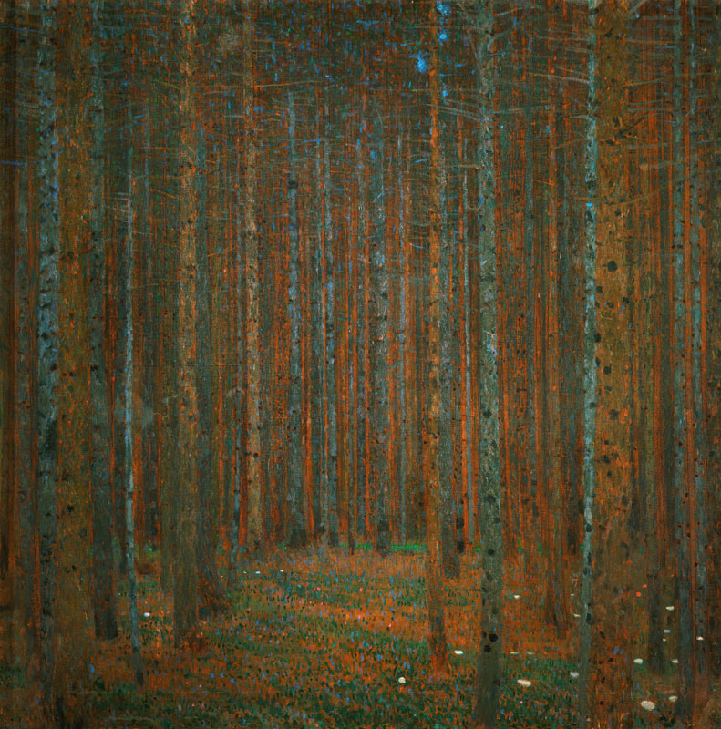 Bosque de abetos de Gustav Klimt