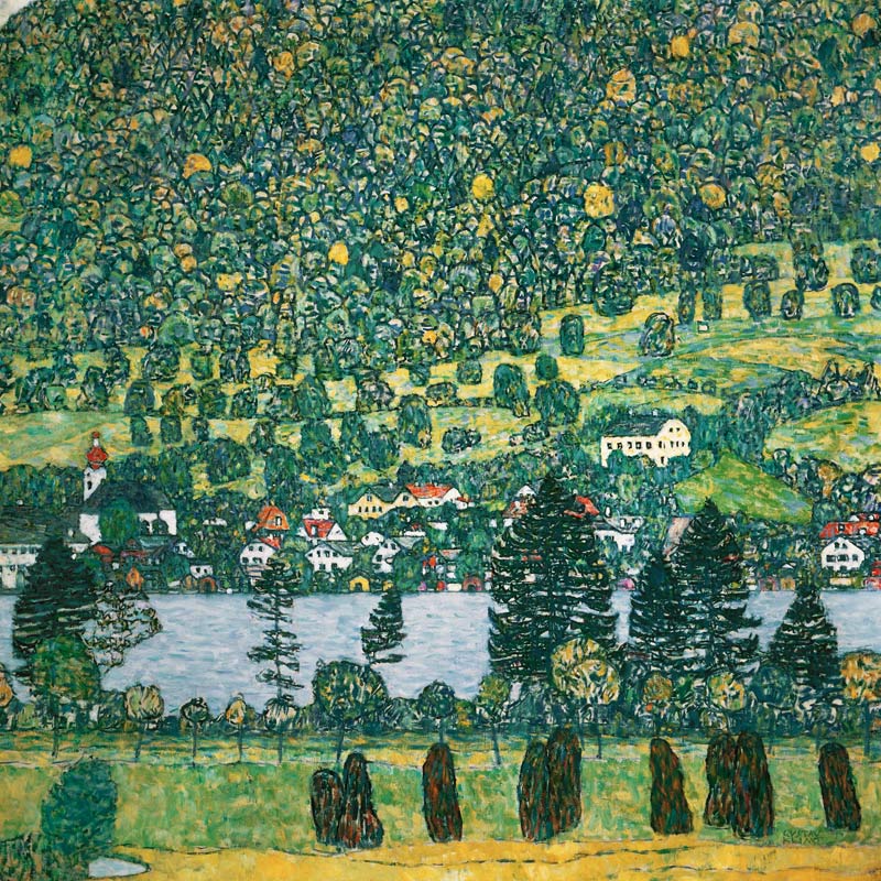 Waldabhang in Unterach am Attersee de Gustav Klimt