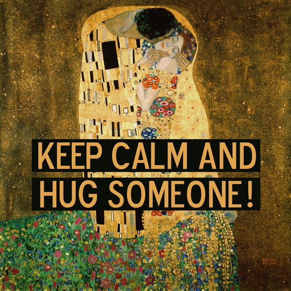 El beso con palabras de Gustav Klimt