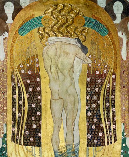 This kiss of the whole world (part) de Gustav Klimt