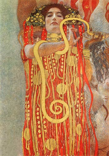 Hygieia (Detalle de la medicina) de Gustav Klimt
