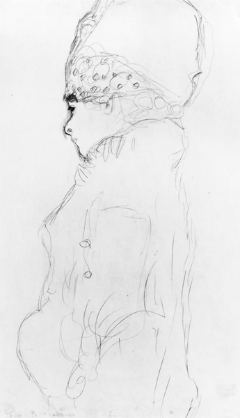 Lady with a Tall Hat de Gustav Klimt