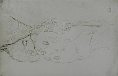 Sleeping Nude de Gustav Klimt