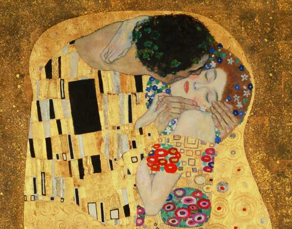 The Kiss, 1907-08 (detail of 601) de Gustav Klimt