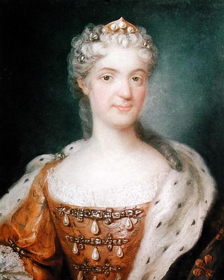 Portrait of Marie Leczinska (1703-68) Queen of France (see 173610 for pair) de Gustav Lundberg