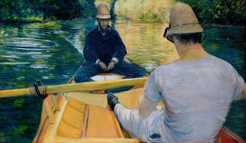Boaters on the Yerres de Gustave Caillebotte