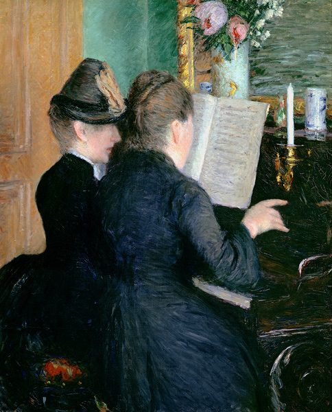 The piano lesson. de Gustave Caillebotte