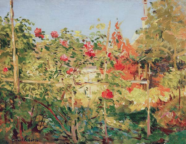 Jardín en Trouville de Gustave Caillebotte