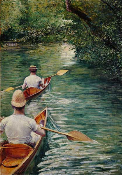 Canoes , Caillebotte de Gustave Caillebotte