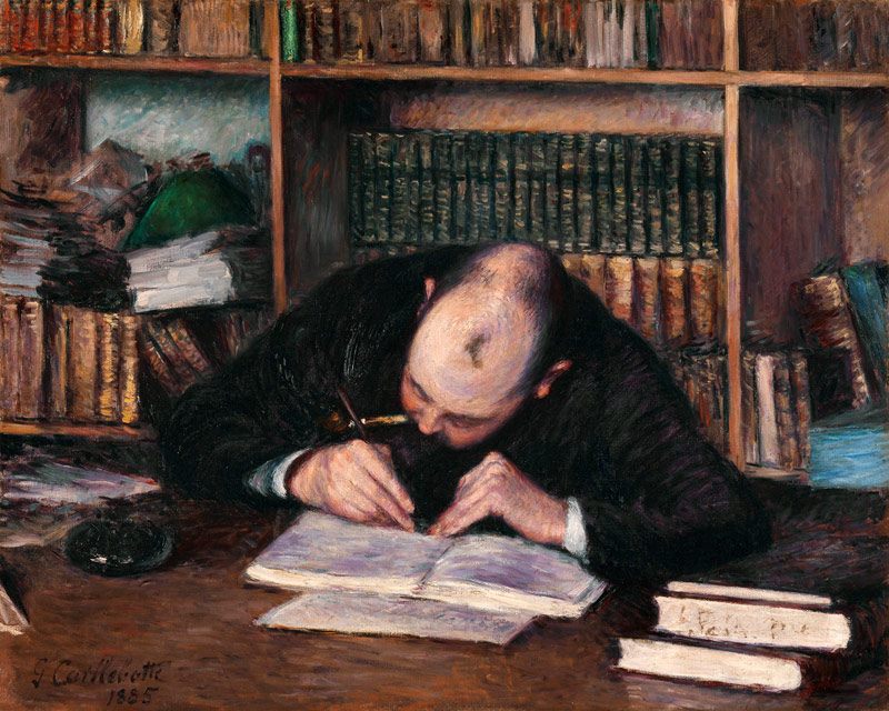 Portrait of the Bookseller E. J. Fontaine de Gustave Caillebotte