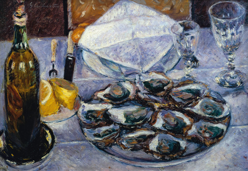 Still Life with Oysters de Gustave Caillebotte