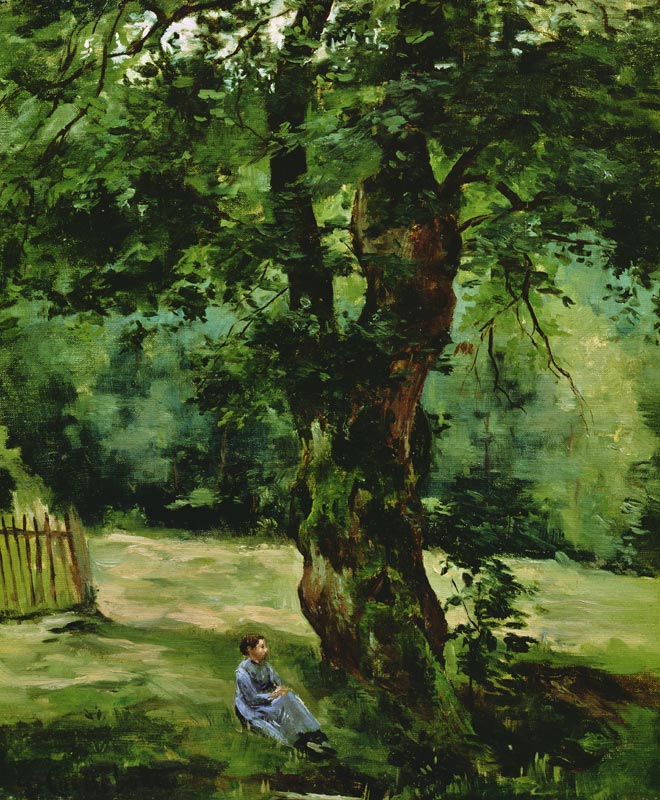 Woman Seated Beneath a Tree de Gustave Caillebotte