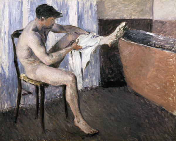 Hombre secando su pierna de Gustave Caillebotte