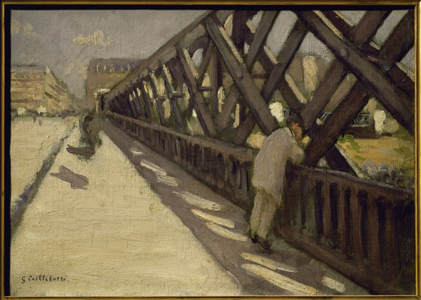 Le Pont de lEurope, esquisse preliminai de Gustave Caillebotte