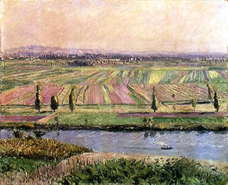 The Plain of Gennevilliers from the Hills of Argenteuil de Gustave Caillebotte