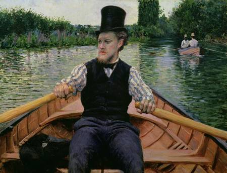Rower in a Top Hat de Gustave Caillebotte