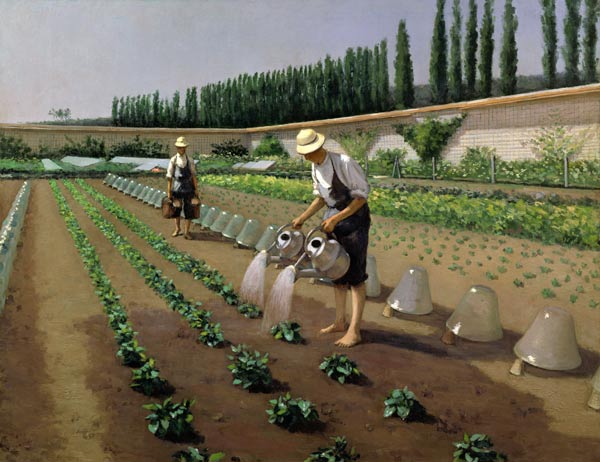 Los jardineros de Gustave Caillebotte