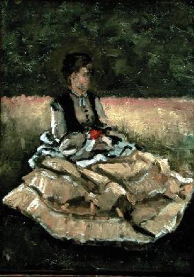 Woman Seated on the Lawn