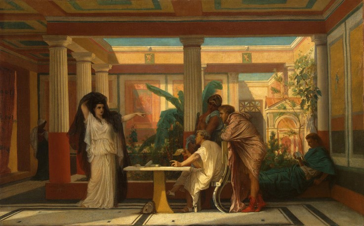 Theatrical Rehearsal in the House of an Ancient Rome Poet de Gustave Clarence Rodolphe Boulanger