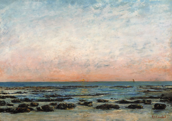 Sunset, Trouville de Gustave Courbet