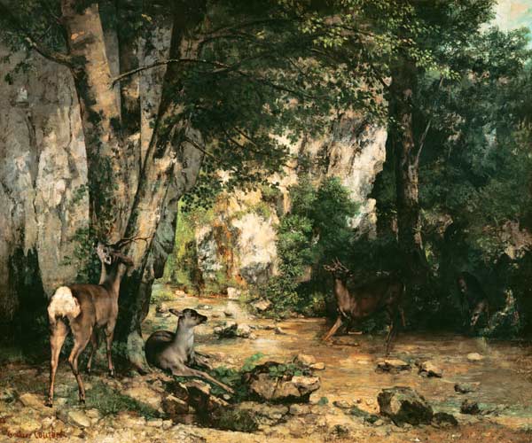 G.Courbet / Remise de chevreuils...1866 de Gustave Courbet
