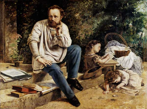 Portrait de Pierre Joseph Proudhon de Gustave Courbet
