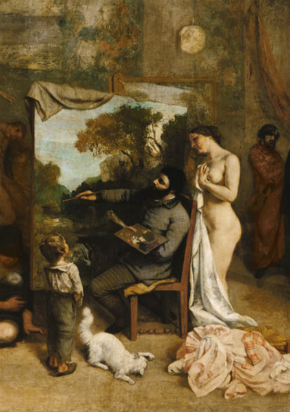 El taller del artista  de Gustave Courbet