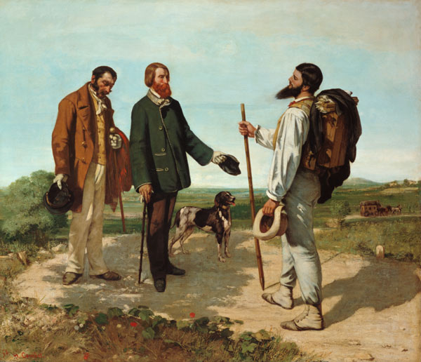 The meeting (or: Voucher at-home day Monsieur Cour de Gustave Courbet