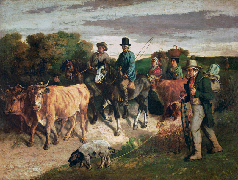 Paysans de Flagey de Gustave Courbet